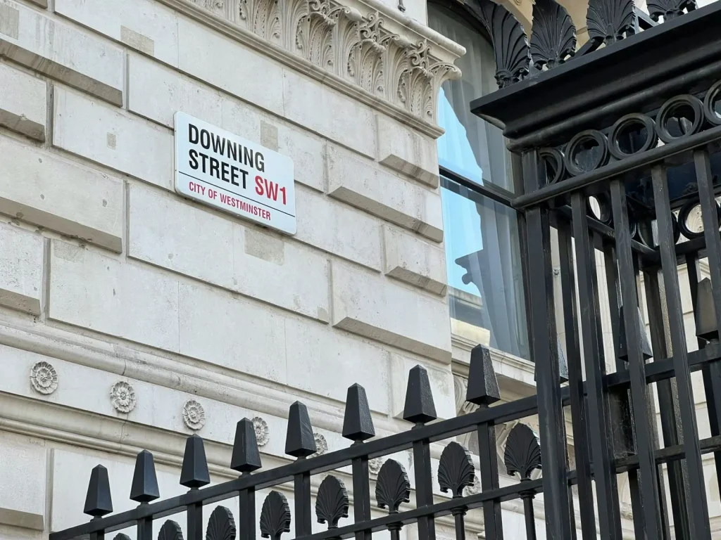 Photograph of Downing Street in the City of Westminster